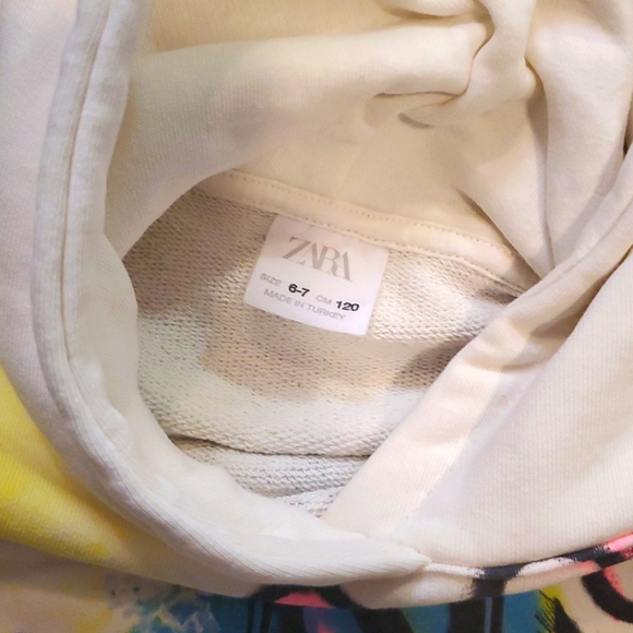 💜 2/$10 Zara Colorful Graphic Hoodie - Picture 6 of 6